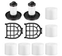 6 Pack Foam & Felt Filters, 2 Pre-Motor Filter & 2 Post-Motor Hepa Filter for Shark LZ600, LZ601, LZ602, LZ602C APEX UpLight Lift-Away DuoClean Vacuum Cleaner. Compare to Part # XFFLZ600 & XHFFC600