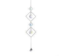 6-Pack for CRYSTAL Sun Catchers with Lotus, Star & Moon Designs, Rainbow Maker Prisms for Home Garden Window Decor, DIY Hanging Ornaments