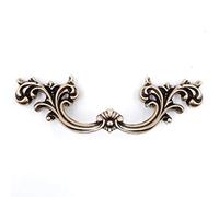 6-Pack French Provincial Drawer Pulls - Antique Brass, 2-1/2" Hole Centers, Vintage Shabby Chic Pulls for Dresser Nightstand Cabinet, PW1619ABR64