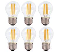 6 Pack g45 E27 4W LED Golf Ball Light Bulbs 40w Equivalent Dimmable LED Warm White 2700K