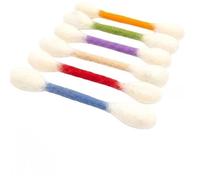 6-pack Giant Q Tip Cat Toy, 15cm Cotton Swab Kitten Teething Sticks Interactive Chew for Indoor Kitten Teething and Stress Release
