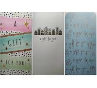 6 Pack Gift Voucher Money Wallets Cards Birthdays 3 Designs