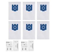 6 Pack GN 3D Efficiency Dust Bags for Miele Hoover Bags Classic C1 Complete C2 Complete C3 S400 S600 S2000 S5000 S8000 Series, with 2 Motor Protection Filter 2 Exhaust Filter 9917730