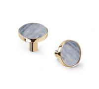 6 Pack Gold Drawer Pulls & Wall Hooks, Unqine Handles for Cabinet Wardrobe, Light Gray Marble with Golden Veins Design, Zinc Alloy Kitchen Bathroom Home Decor Hardware