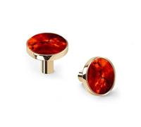 6 Pack Golden Drawer Pulls & Wall Hooks, Unqine Handles for Cabinet Wardrobe, Red Nebula Star Galaxies Design, Zinc Alloy Kitchen Bathroom Home Decor Hardware