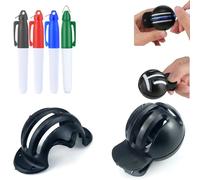 6 Pack Golf Ball Markers for Putting Green,Golf Accessories with 2 Impact Ball Liners, 4 Pens,Draw Perfect Straight Lines Instantly!High-Precision Golf Ball Marker Tool for All Men Women Players