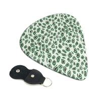 6 Pack green leopard print design Guitar Picks - 0.46 0.71 0.93 mm Includes Cool Guitar Picks Thin Medium Heavy Thickness, Electric Guitar Picks for Acoustic Guitar Bass Ukulele