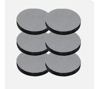 6 Pack Grey Round Coconut Shell Activated Carbon Filter Discs, Compressed Carbon Replacement Filter Sheets, Mini Circular Water Filter Pads for Sports Water Bottle and Water Jug
