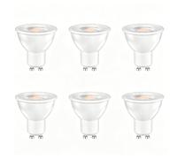 6 Pack GU10 LED Bulbs 5W Reflector Bulb, Warm White 2700K, Equivalent to 50W 35W Halogen Spotlight Bulb, 500LM, 120°Beam Angle, Energy Saving Bulbs, Non-dimmable, for Hallway, Ceiling Spotlight