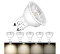 6 Pack GU10 LED Spot Bulbs Dimmable 5W, Replacement 50W Halogen Spotlight Bulb, 4000K Natural White, AC 220-240V, 120°Beam Angle, Energy Saving, MR16 Reflector Bulb for Hallway, Ceiling Spotlight