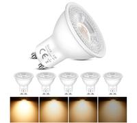 6 Pack GU10 LED Spot Bulbs Dimmable 5W, Replacement 50W Halogen Spotlight Bulb, Warm White 2700K, AC 220-240V, 120°Beam Angle, Energy Saving, MR16 Reflector Bulb for Hallway, Ceiling Spotlight