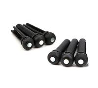 6 Pack Guitar Bridge Pin Replacement Guitar End Tweezers Ebony Guitar Bridge Pin Peg for Guitar