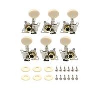 6 Pack Guitar Head Stock Tuner Electric Tuning Key Tail Piece Peg Metal Texture Precision Professional Guitar Mechanism