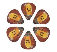 6-Pack Guitar Picks 0.46mm, Cute Crying Chainsaw Printed Guitar Plectrums for Acoustic Guitar, Electric Guitar, Bass