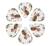 6-Pack Guitar Picks 0.96mm, Cute Kitten Butterfly Printed Guitar Plectrums for Acoustic Guitar Electric Guitar Bass Guitar