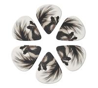 6-Pack Guitar Picks 0.96mm, Skunk Printed Guitar Plectrums for Acoustic Guitar Electric Guitar Bass Guitar