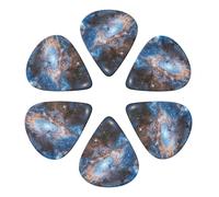 6-Pack Guitar Picks 0.96mm, Universe Galaxy Space Printed Guitar Plectrums for Acoustic Guitar Electric Guitar Bass Guitar