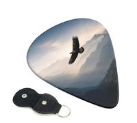 6 Pack Guitar Picks 3 Different Thickness eagle mountains Guitar Plectrums with Organizer Storage Bag Electric Guitars Picks Plectrum for Acoustic Guitars Bass Pick (0.46mm, 0.71mm, 0.96mm)