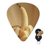 6 Pack Guitar Picks 3 Different Thickness Personalized Guitar Plectrums Bananas From Corn Ears Guitar Picks Electric Guitar Bass Picks 4pcs 0.46mm, 4pcs 0.71mm, 4pcs 0.96mm