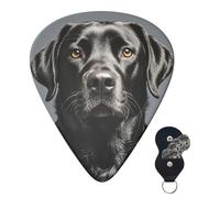 6 Pack Guitar Picks 3 Different Thickness Personalized Guitar Plectrums Black Labrador Guitar Picks Electric Guitar Bass Picks 4pcs 0.46mm, 4pcs 0.71mm, 4pcs 0.96mm