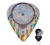 6 Pack Guitar Picks 3 Different Thickness Personalized Guitar Plectrums Cherry Dream Catcher Guitar Picks Electric Guitar Bass Picks 4pcs 0.46mm, 4pcs 0.71mm, 4pcs 0.96mm