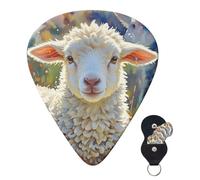 6 Pack Guitar Picks 3 Different Thickness Personalized Guitar Plectrums Color Sheep Guitar Picks Electric Guitar Bass Picks 4pcs 0.46mm, 4pcs 0.71mm, 4pcs 0.96mm