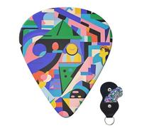 6 Pack Guitar Picks 3 Different Thickness Personalized Guitar Plectrums Colored Memphis Guitar Picks Electric Guitar Bass Picks 4pcs 0.46mm, 4pcs 0.71mm, 4pcs 0.96mm