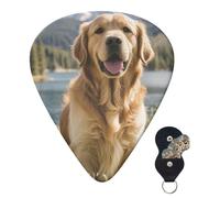 6 Pack Guitar Picks 3 Different Thickness Personalized Guitar Plectrums Golden Retrievers Guitar Picks Electric Guitar Bass Picks 4pcs 0.46mm, 4pcs 0.71mm, 4pcs 0.96mm