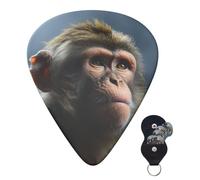 6 Pack Guitar Picks 3 Different Thickness Personalized Guitar Plectrums Monkey Guitar Picks Electric Guitar Bass Picks 4pcs 0.46mm, 4pcs 0.71mm, 4pcs 0.96mm
