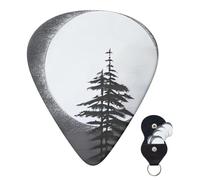6 Pack Guitar Picks 3 Different Thickness Personalized Guitar Plectrums Moon Pine Tree Guitar Picks Electric Guitar Bass Picks 4pcs 0.46mm, 4pcs 0.71mm, 4pcs 0.96mm