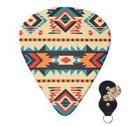 6 Pack Guitar Picks 3 Different Thickness Personalized Guitar Plectrums Native American Guitar Picks Electric Guitar Bass Picks 4pcs 0.46mm, 4pcs 0.71mm, 4pcs 0.96mm
