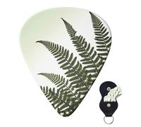 6 Pack Guitar Picks 3 Different Thickness Personalized Guitar Plectrums Natural Plant Silhouette Fern Leaf Guitar Picks Electric Guitar Bass Picks 4pcs 0.46mm, 4pcs 0.71mm, 4pcs 0.96mm