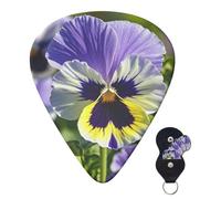6 Pack Guitar Picks 3 Different Thickness Personalized Guitar Plectrums Pansy Perfection Guitar Picks Electric Guitar Bass Picks 4pcs 0.46mm, 4pcs 0.71mm, 4pcs 0.96mm