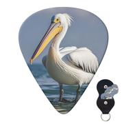 6 Pack Guitar Picks 3 Different Thickness Personalized Guitar Plectrums Pelican Bird Guitar Picks Electric Guitar Bass Picks 4pcs 0.46mm, 4pcs 0.71mm, 4pcs 0.96mm