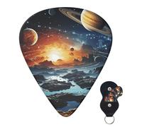 6 Pack Guitar Picks 3 Different Thickness Personalized Guitar Plectrums Planets Stars And Milky Way Galaxy Guitar Picks Electric Guitar Bass Picks 4pcs 0.46mm, 4pcs 0.71mm, 4pcs 0.96mm