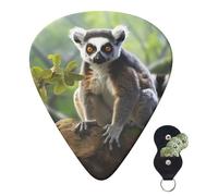 6 Pack Guitar Picks 3 Different Thickness Personalized Guitar Plectrums Ringtailed Lemur Guitar Picks Electric Guitar Bass Picks 4pcs 0.46mm, 4pcs 0.71mm, 4pcs 0.96mm