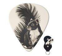6 Pack Guitar Picks 3 Different Thickness Personalized Guitar Plectrums Skunk_79045804 Guitar Picks Electric Guitar Bass Picks 4pcs 0.46mm, 4pcs 0.71mm, 4pcs 0.96mm