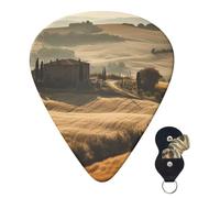 6 Pack Guitar Picks 3 Different Thickness Personalized Guitar Plectrums View Of Typical Tuscany Landscape_78819166 Guitar Picks Electric Guitar Bass Picks 4pcs 0.46mm, 4pcs 0.71mm, 4pcs 0.96mm