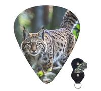 6 Pack Guitar Picks 3 Different Thickness Personalized Guitar Plectrums Wild Bobcat Guitar Picks Electric Guitar Bass Picks 4pcs 0.46mm, 4pcs 0.71mm, 4pcs 0.96mm