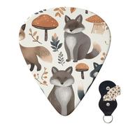 6 Pack Guitar Picks 3 Different Thickness Personalized Guitar Plectrums Woodland Raccoon Animals_78892873 Guitar Picks Electric Guitar Bass Picks 4pcs 0.46mm, 4pcs 0.71mm, 4pcs 0.96mm