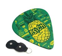 6 Pack Guitar Picks 3 Different Thickness Psych pineapple quote Guitar Plectrums with Organizer Storage Bag Electric Guitars Picks Plectrum for Acoustic Guitars Bass Pick (0.46mm, 0.71mm, 0.96mm)