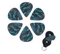 6 Pack Guitar Picks for Acoustic Electric, Thin-Medium-Heavy Picks Handmade Plectrums Line skateboard Guitar Plectrums Bass Ukulele Pick for Acoustic Guitars Lovers Gift