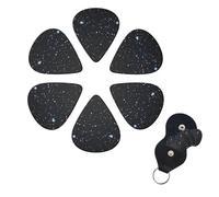 6 Pack Guitar Picks Plectrums with Organizer Storage Box 0.46 0.96 0.71 mm Personalized Guitar Pick Set Constellations and stars pattern Bass Pick Guitar Accessories for Acoustic Guitar Ukulele