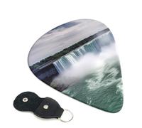 6 Pack Guitar Picks With Holder, Personalized Guitar Plectrums Non-Slip Electric Ukulele Bass Pick Niagara Falls Portable 0.71mm Guitar Accessories
