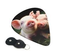 6 Pack Guitar Picks With Holder, Personalized Guitar Plectrums Non-Slip Electric Ukulele Bass Pick Smiling Portable 0.71mm Guitar Accessories