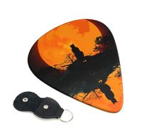 6 Pack Guitar Picks with Organizer Storage Box 3 Different Thickness A cat in the dark Guitar Picks Plectrums for Bass Electric Acoustic Christmas Gifts Includes 0.46mm, 0.71mm, 0.96mm