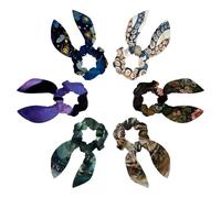 6 Pack Hair Scrunchies for Women, Adorable Bow Scrunchies for Thick Hair, Bunny Ear Scrunchies Elastic Bulk Scrunchies Hair Accessories Hair Ties for Girls, Octopus Feet Sea Pattern