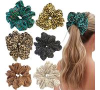 6 PACK Hair Scrunchies Large Scrunchies Soft Chiffon Oversized Scrunchies Giant Scrunchie for Women and Girls