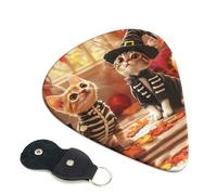 6 Pack Halloween Cute Cat and Dog k Guitar Picks - 0.46 0.71 0.93 mm Includes Cool Guitar Picks Thin Medium Heavy Thickness, Electric Guitar Picks for Acoustic Guitar Bass Ukulele