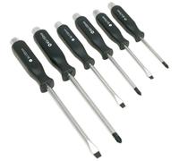 6 PACK Hammer Through Screwdriver Set - Hardened Steel Hammer Strike Chisel Cap